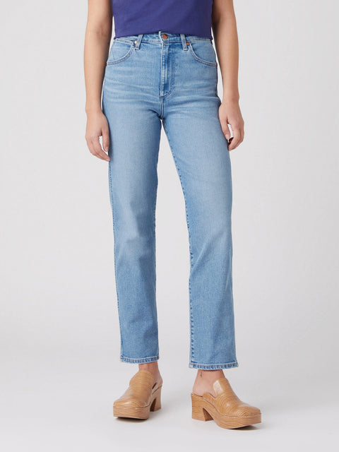 Wrangler Women's Blue Mom Mauna Jeans | Wrangler In Lebanon
