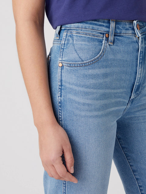 Wrangler Women's Blue Mom Mauna Jeans | Wrangler In Lebanon