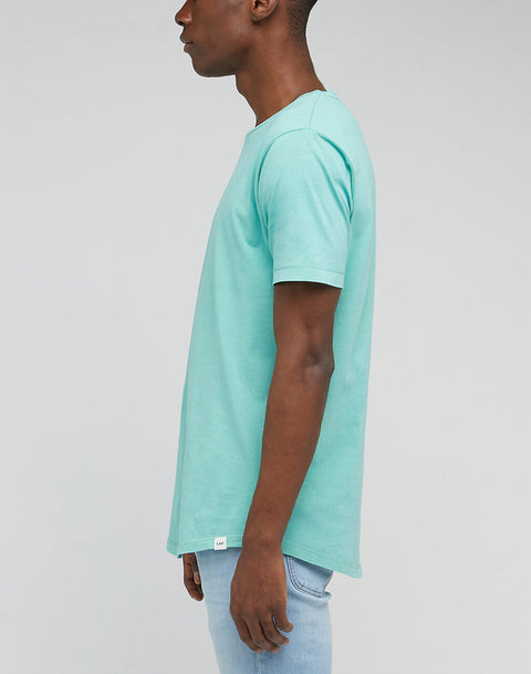 Lee Men's Light Green Shaped Tee T-Shirt | Lee In Lebanon