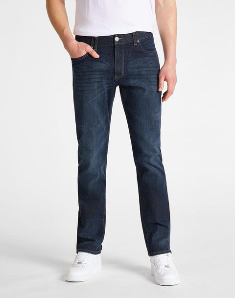 Lee Men's Dark Blue Straight Fit Tapered Leg Jeans | Lee In Lebanon