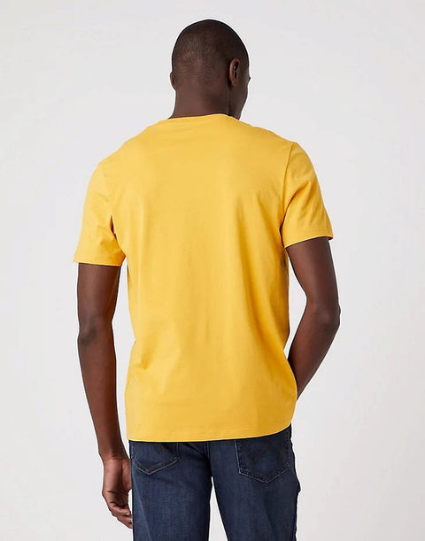 Wrangler Men's Golden Spice Frame Logo Tee T-Shirt | Wrangler In Lebanon