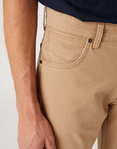 Wrangler Men's Tan Tiger Eye Greensboro 803 Regular Straight Pant | Wrangler In Lebanon