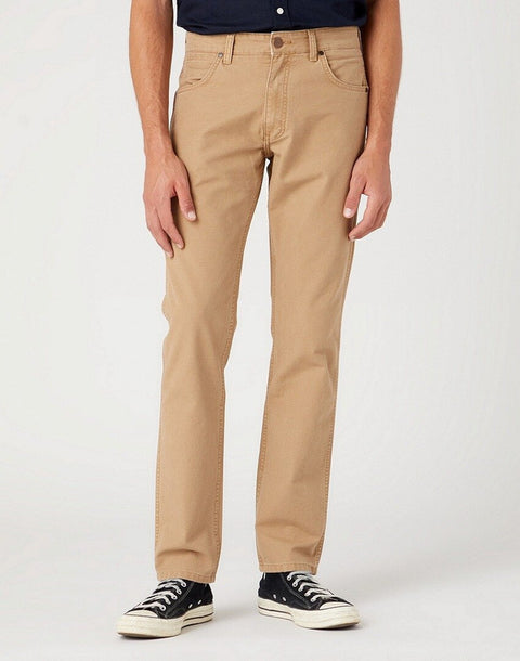 Wrangler Men's Tan Tiger Eye Greensboro 803 Regular Straight Pant | Wrangler In Lebanon