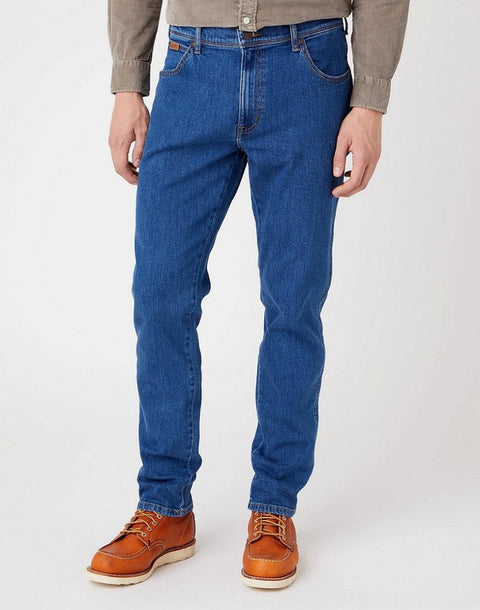 Wrangler Men's Dark Blue Texas Taper 823 Regular Tapered Jeans |Wrangler In Lebanon