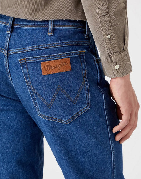 Wrangler Men's Dark Blue Texas Taper 823 Regular Tapered Jeans |Wrangler In Lebanon