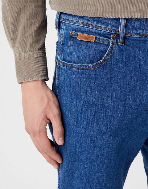 Wrangler Men's Dark Blue Texas Taper 823 Regular Tapered Jeans |Wrangler In Lebanon