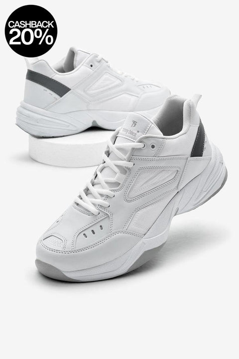 Tonny Black Unisex White High Sole Sneakers | Tonny Black In Lebanon