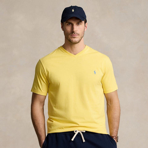 Polo Ralph Lauren Men's Oasis Yellow Classic-Fit Jersey V-Neck T-Shirt | Polo Ralph Lauren In Lebanon