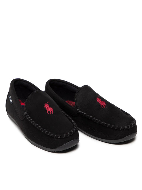 Polo Ralph Lauren Men's Black Declan Plaid Slippers | Polo Ralph Lauren In Lebanon