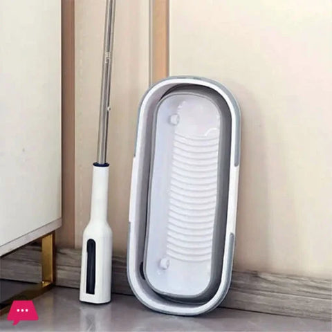 Hinox Premium Twist Mop with Folding Silicon Bucket  (DE-4)