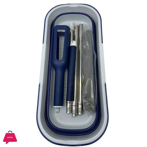 Hinox Premium Twist Mop with Folding Silicon Bucket  (DE-4)