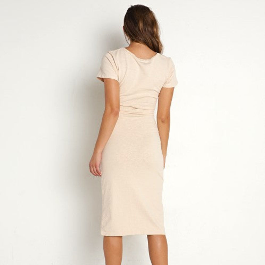 LNA Clothing Women's Cream Frankie Dress Shell