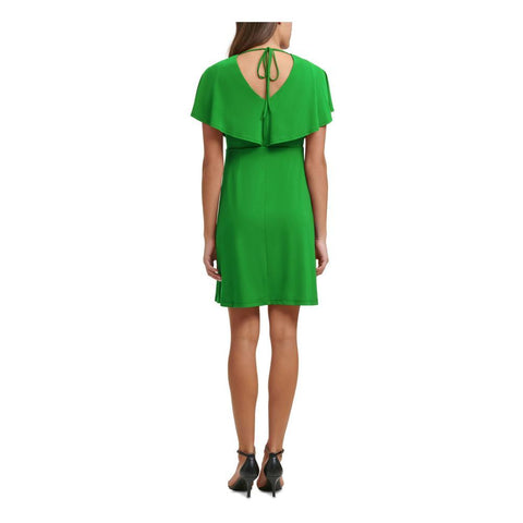 Kensie Women's Green Draped Blouson A-Line Dress | Kensie In Lebanon