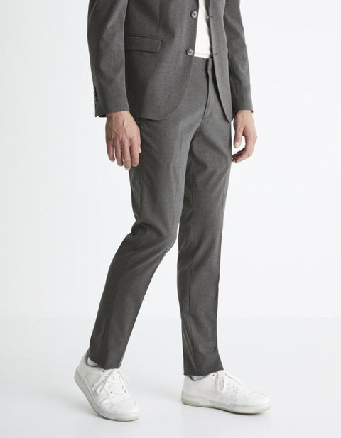 Celio Men’s Grey Slim-Fit Trousers | Celio in Lebanon