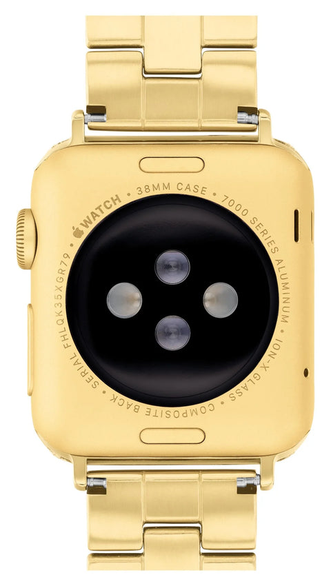 Coach Women's Gold Tone Crystal Apple Watch Strap | Coach In Lebanon
