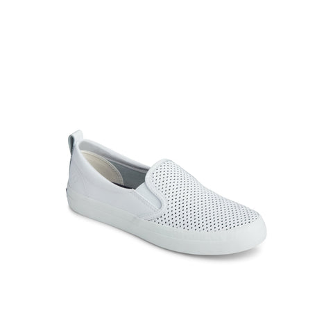 Sperry Women's White Crest Twin Gore Perforated Slip On Sneaker |Sperry In Lebanon