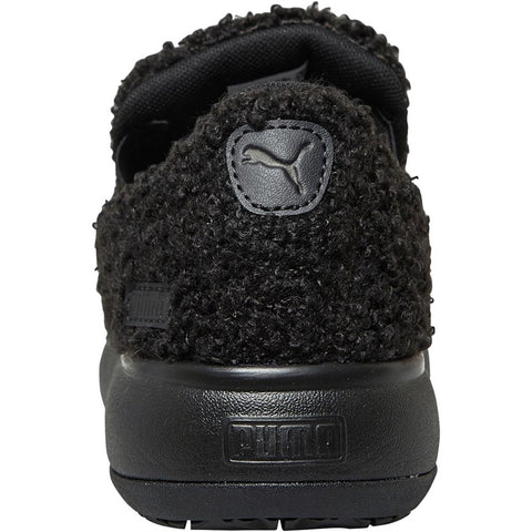 Puma Women's Black Suede Mayu Slip-on Teddy Sneakers | Puma In Lebanon