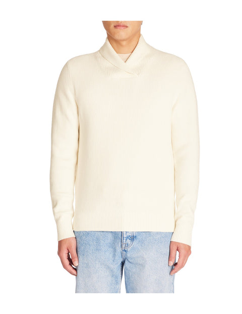 Celio Men's Cream Pull Col Rond Sweater | Celio In Lebanon