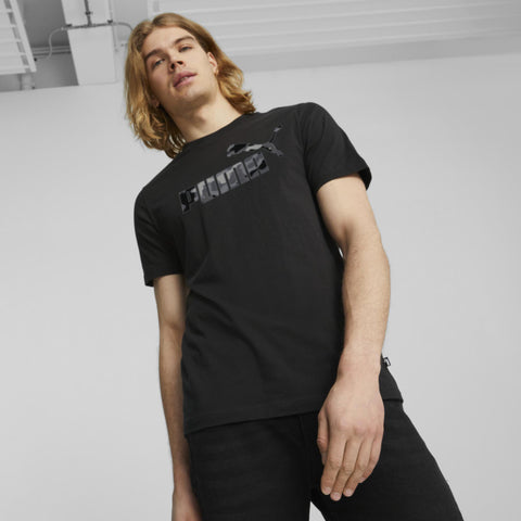 Puma Men's Black Essentials Camo T-Shirt | Puma In Lebanon