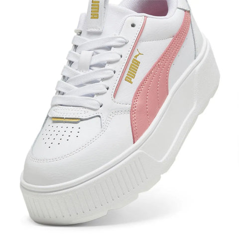 Puma Women's White & Pink Karmen Rebelle Trainers Sneakers | Puma In Lebanon
