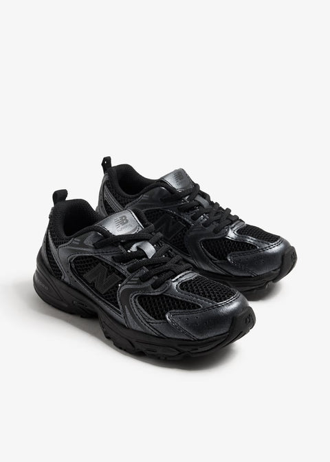 New Balance Kid's Black Fabric Sneakers    |New Balance  in Lebanon