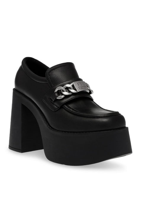 Steve Madden Women's Black Leather Libe Rate Heels | Steve Madden In Lebanon