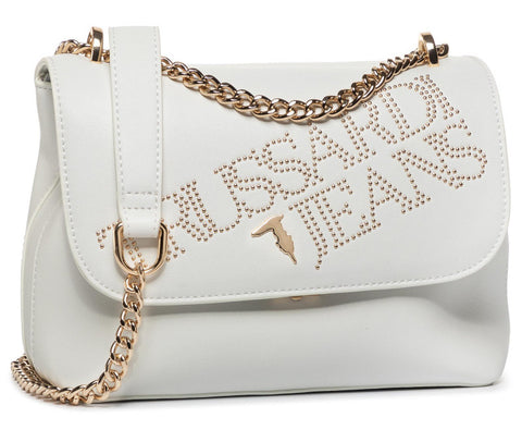 Trussardi Women's White Ecoleather Shoulder Bag | Trussardi In Lebanon