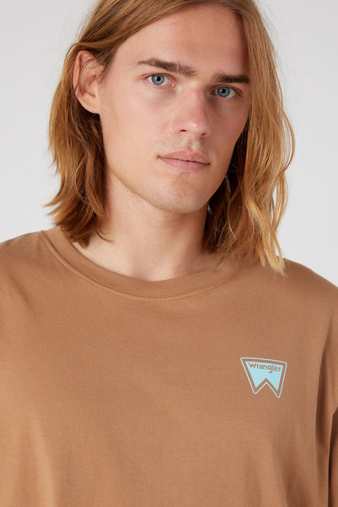 Wrangler Men's Brown New Relaxed T-Shirt | Wrangler In Lebanon