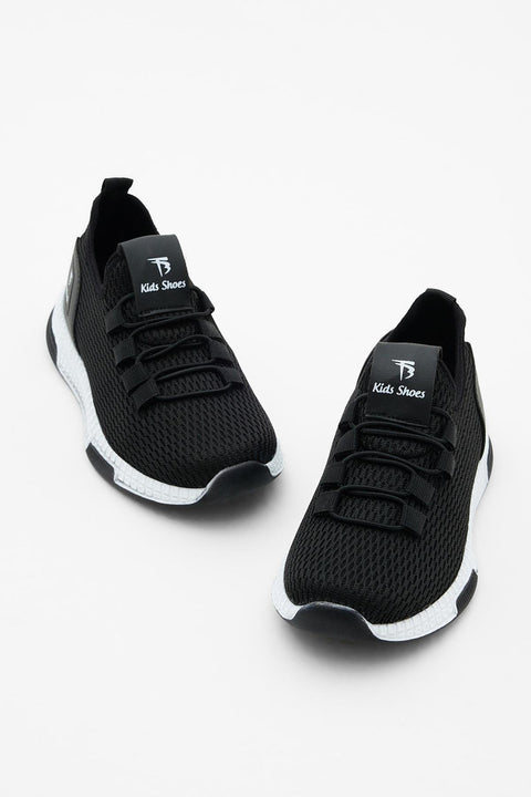 Tonny Black Kids Black & White Sneakers | Tonny Black In Lebanon