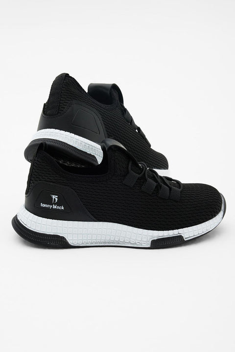 Tonny Black Kids Black & White Sneakers | Tonny Black In Lebanon
