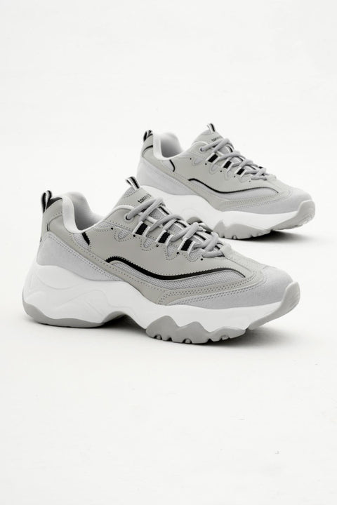 Tonny Black Women's Grey High Sole Sneakers | Tonny Black In Lebanon