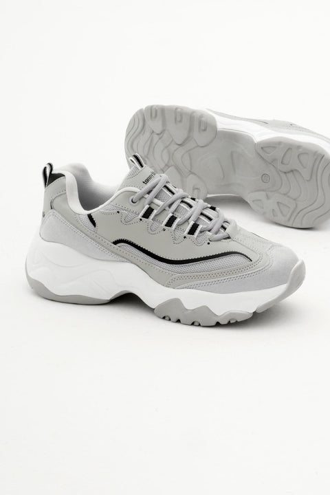 Tonny Black Women's Grey High Sole Sneakers | Tonny Black In Lebanon