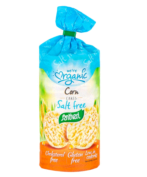 Santiveri Rice Cake Corn No Salt 140g | Santiveri In Lebanon