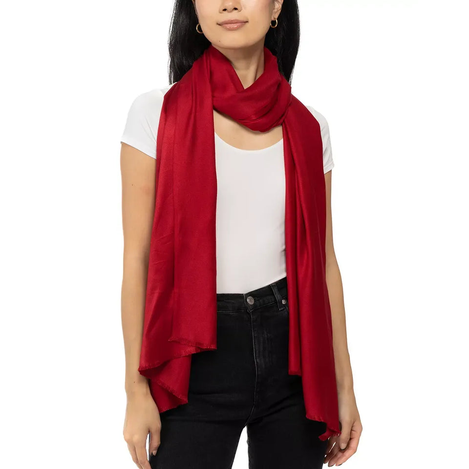 INC International Concepts Women's Dark Red Knit Scarf