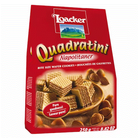 Loacker Quadratini Napolitaner Wafer Cookies 250g | Loacker In Lebanon