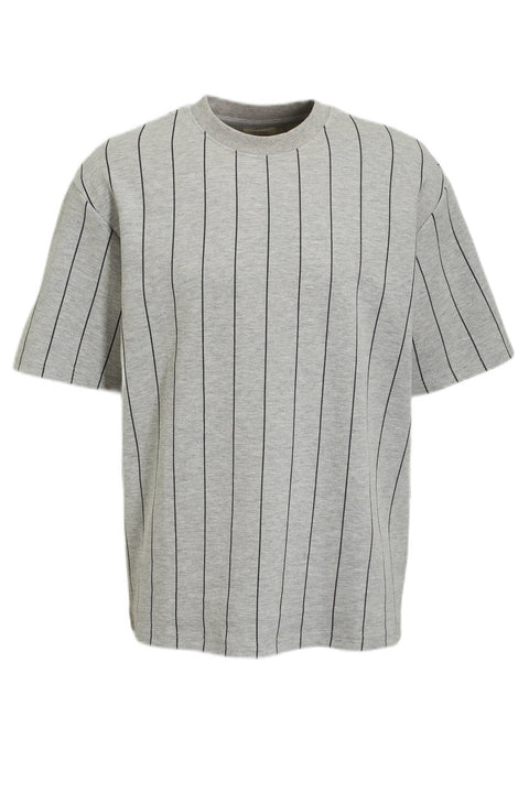Redefined Rebel Men's Light Gray Striped Wade T-Shirt | Redefined Rebel In Lebanon