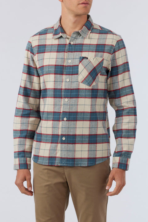 O'Neill Men's Multicolor Redmond Plaid Stretch Flannel Shirt| O'Neill In Lebanon