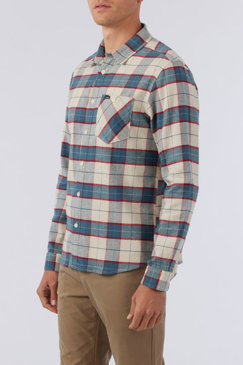 O'Neill Men's Multicolor Redmond Plaid Stretch Flannel Shirt| O'Neill In Lebanon