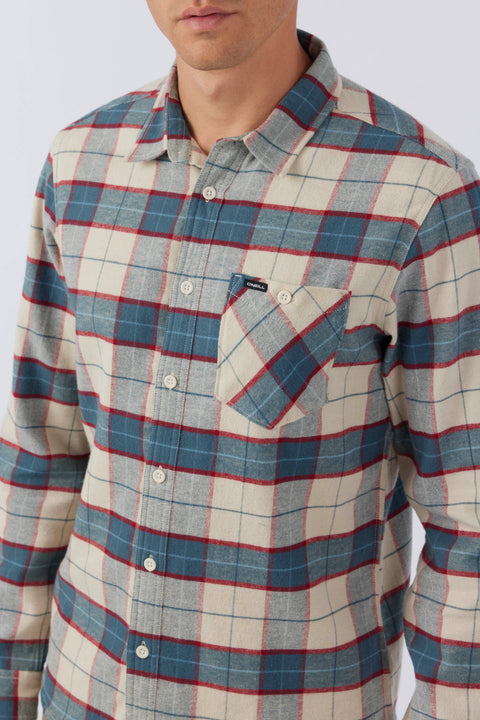 O'Neill Men's Multicolor Redmond Plaid Stretch Flannel Shirt| O'Neill In Lebanon
