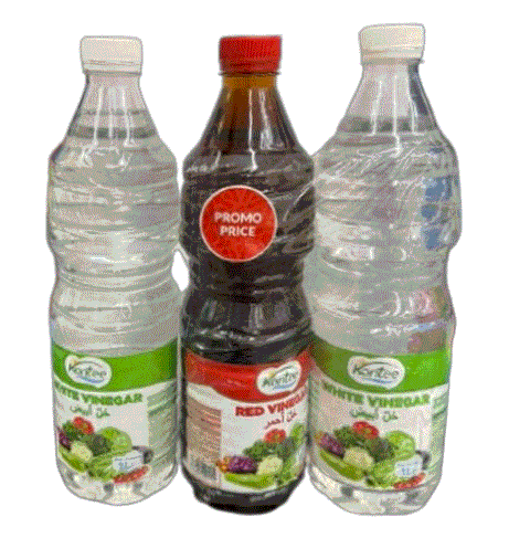 Kontee  White Vinegar 1L *2 + Red Vinegar 1L (Promo Price) | Kontee In Lebanon