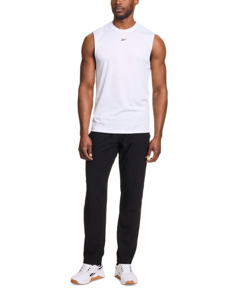 Reebok Men's White Training Sleeveless Tech Blouse | Reebok In Lebanon