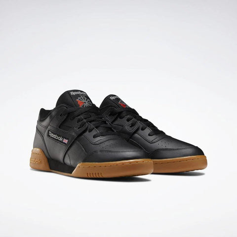 Reebok Boy's Black Leather Workout Plus Sneaker |  Reebok In Lebanon