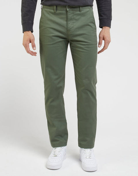 Leesures By Lee Men's Khaki Green Regular Chino Pants | Lee In Lebanon