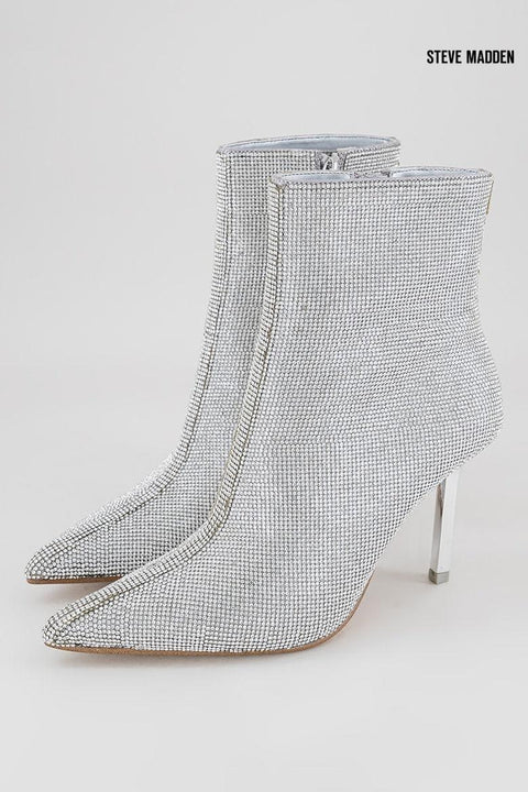 Steve Madden Women's  Silver Crystal Heeled Boot |Steve Madden in Lebanon