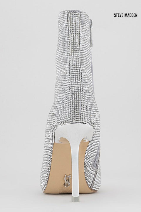 Steve Madden Women's  Silver Crystal Heeled Boot |Steve Madden in Lebanon