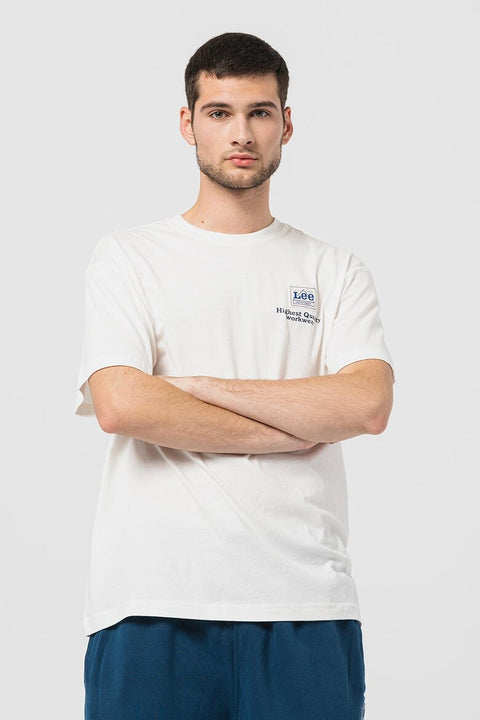 Lee Men's White Loose Fit Worker T-Shirt | Lee In Lebanon