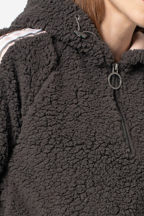 Hailys Girl's Dark Gray Half Zip Hoodie | Hailys In Lebanon