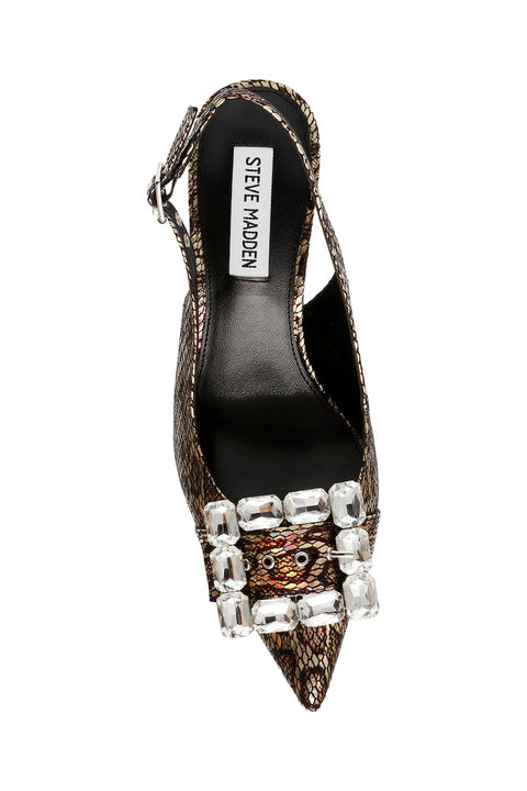Steve Madden Women's Animal Printed Rhinestone slingback Heel |Steve Madden In Lebanon
