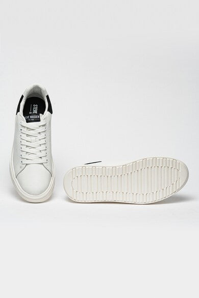 Steve Madden Women's White Randall Leather Sports Sneaker | Steve Madden In Lebanon