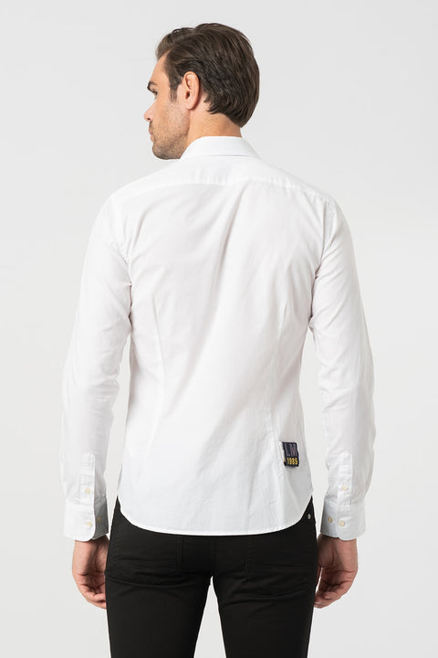 La Martina Men's White Polo Shirt NMC314TW029 FA145